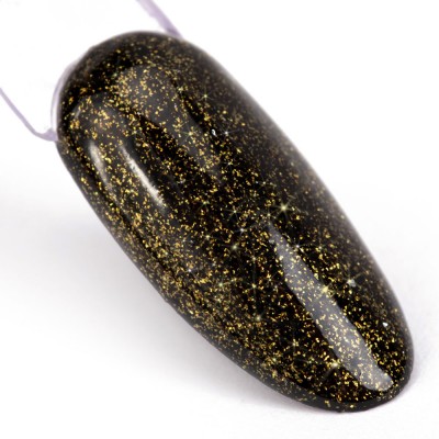 Top Coat cu sclipici Molly Lac fara degresare- Hollywood Gold -5 g