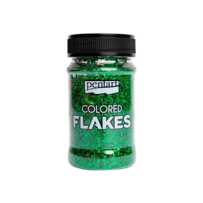 Fulgi  de folie colorata- verde