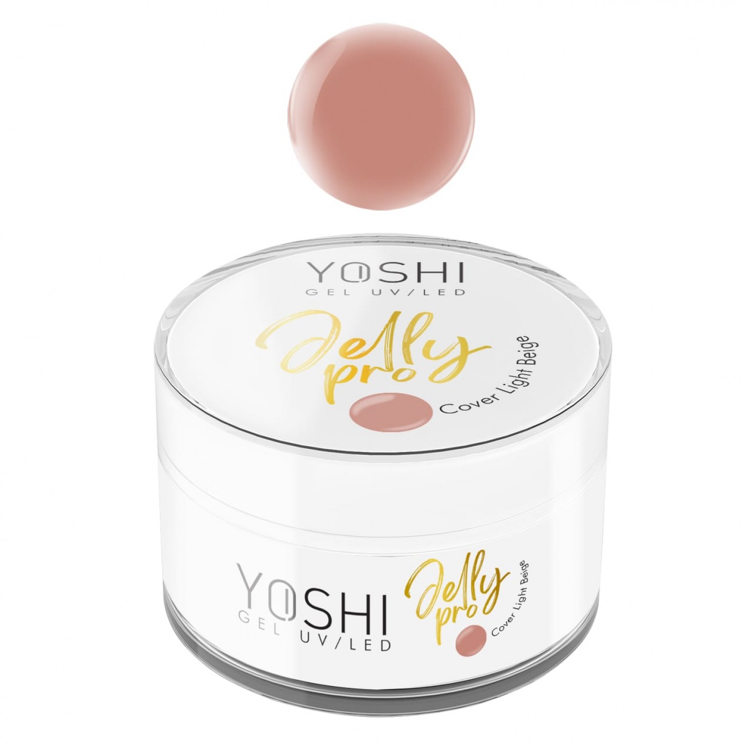 Jelly PRO Gel UV LED Cover Light Beige Builder 15 ml-YOSHI Gel Constructie / Cover