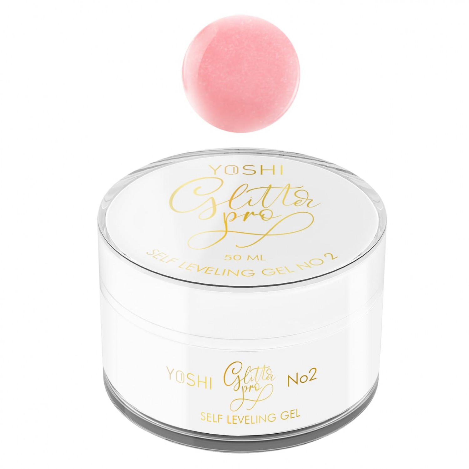 Glitter PRO Gel UV/ LED No 2- 15 ml- YOSHI Gel Constructie / Cover