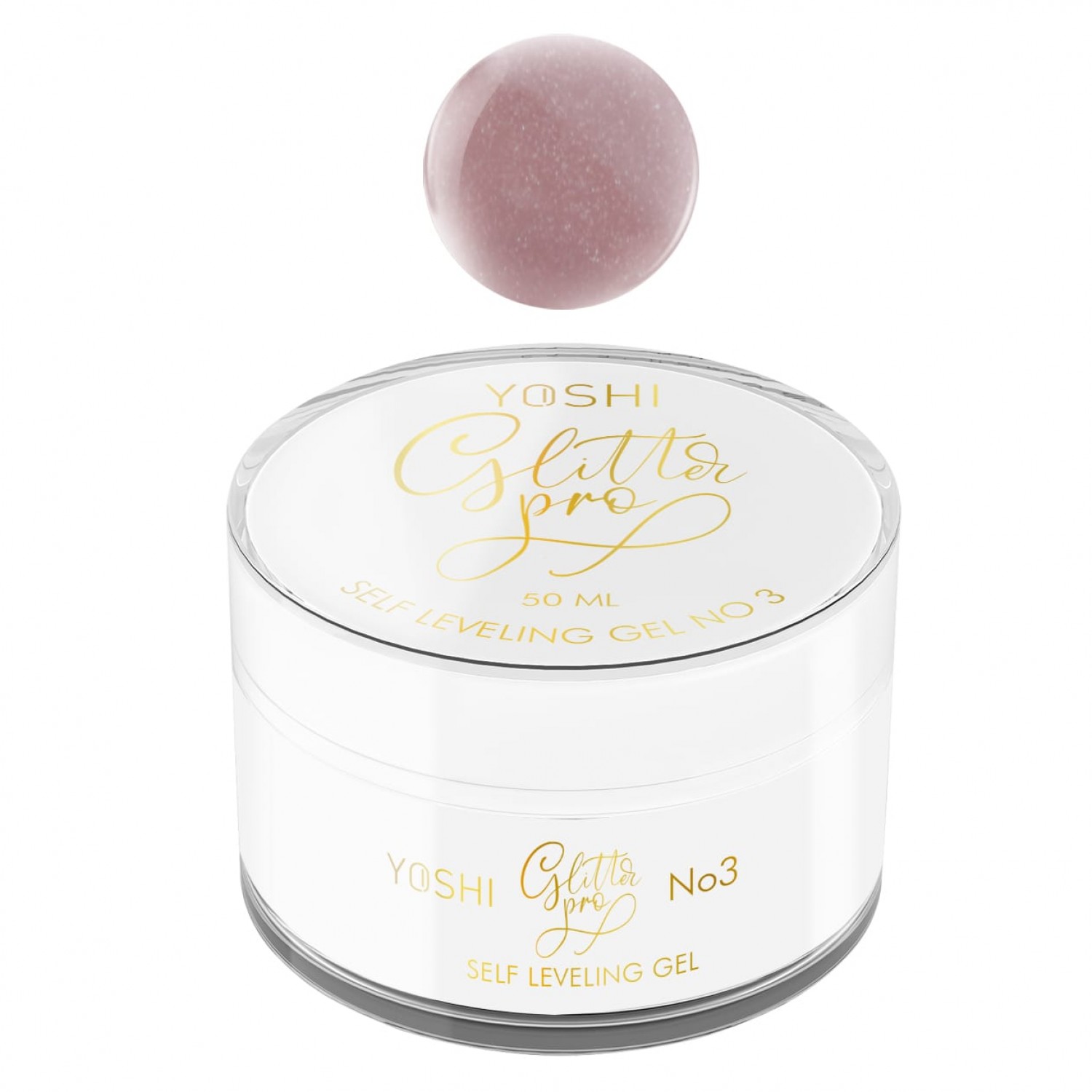 Glitter PRO Gel UV/ LED No 3- 15 ml- YOSHI Gel Constructie / Cover