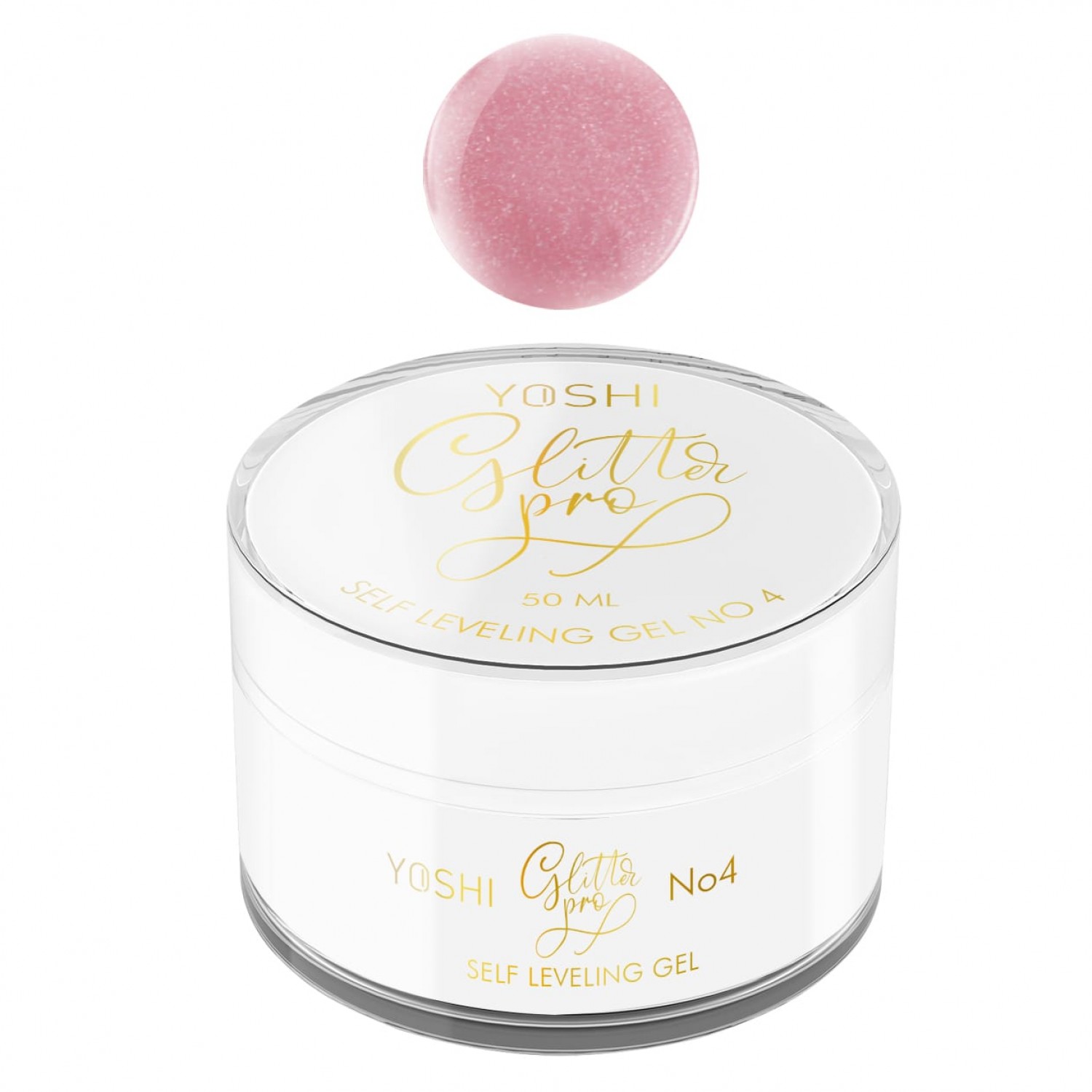 Glitter PRO Gel UV/ LED No 4- 15 ml- YOSHI Gel Constructie / Cover