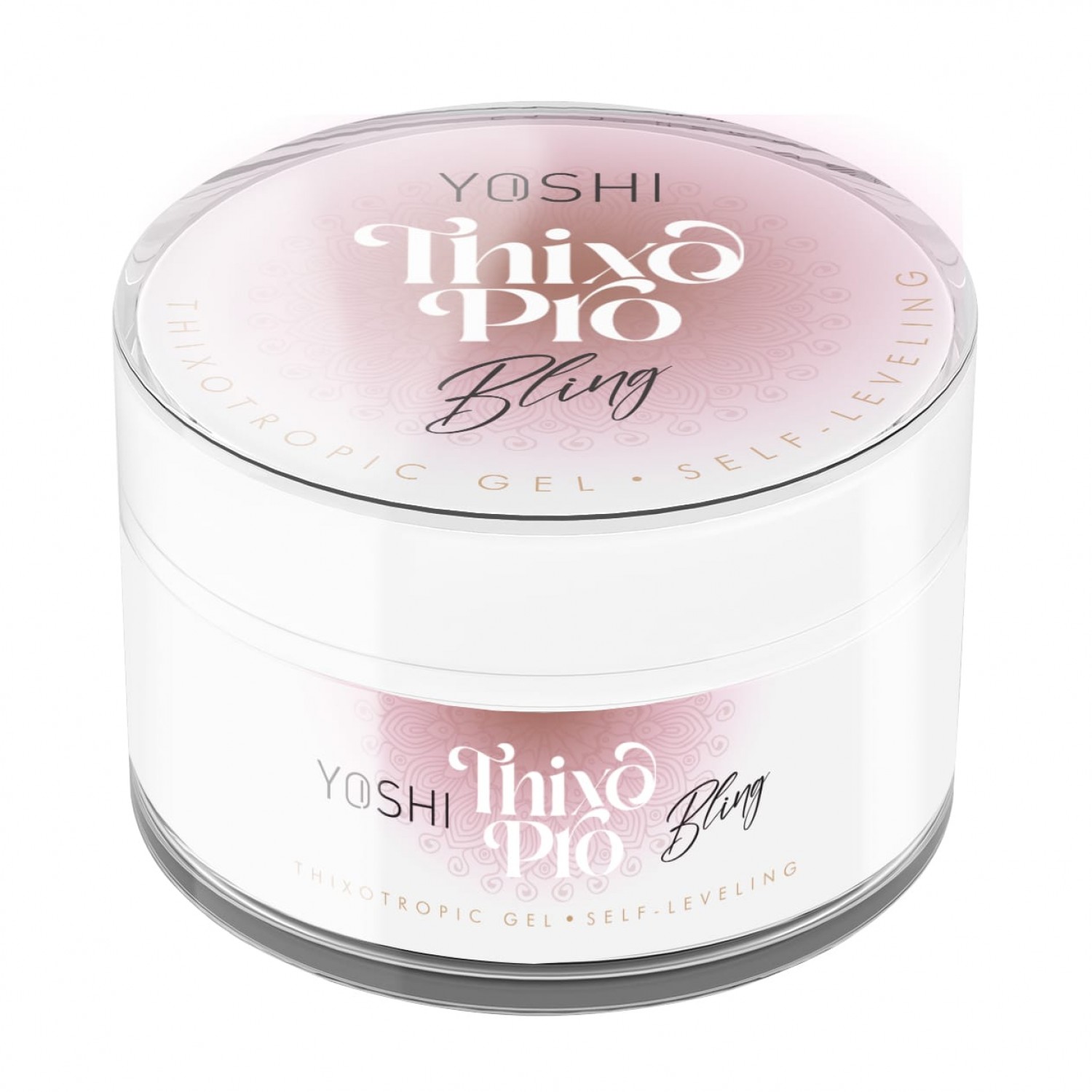 Thixo PRO Gel UV LED Gel autonivelant Bling 50 ml-YOSHI Gel Constructie / Cover