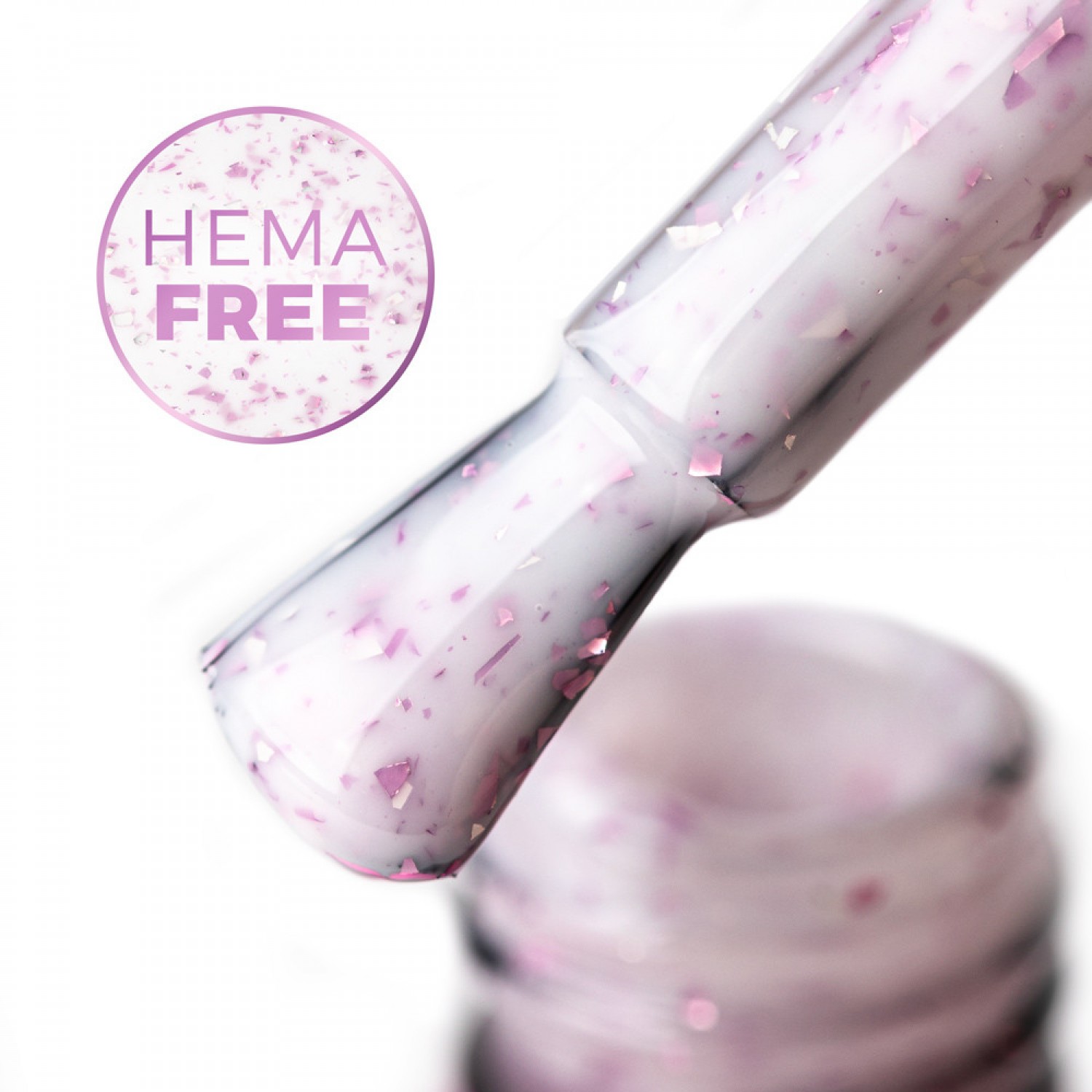 Flakes Rubber Base MollyLac Hema Free - Milk&Purple-10 g Rubber & Base