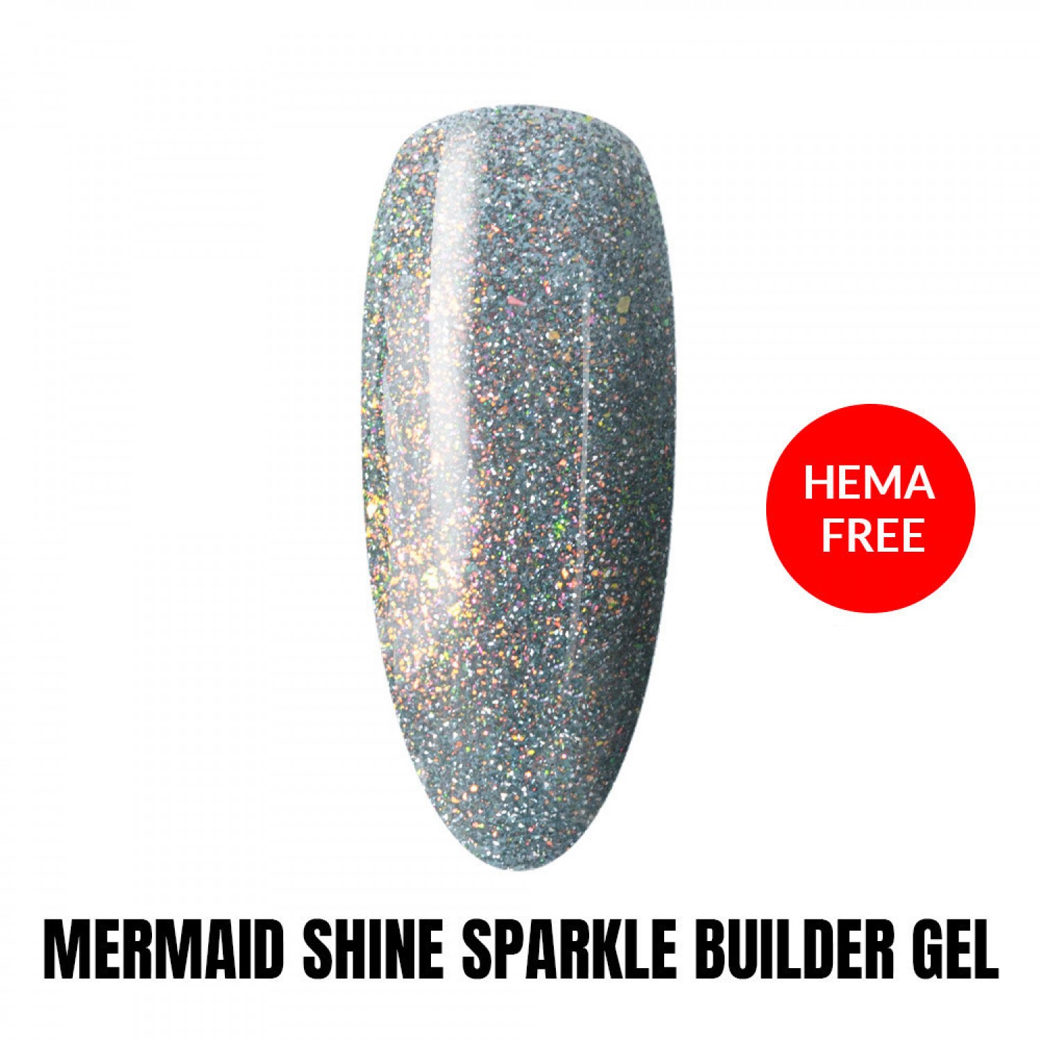 Builder Gel MollyLac Hema Free Shine on you Mermaid  Shine-15g Gel Constructie / Cover