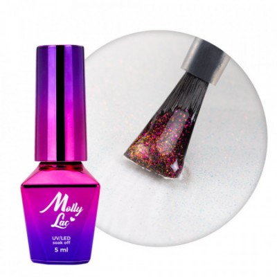Top coat fara degresare MollyLac Mixy Fuchsia- 5 g