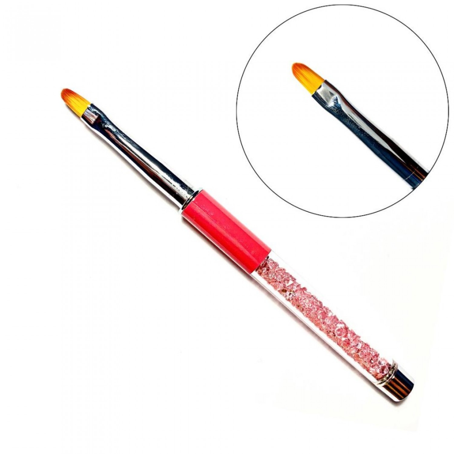 Pensula Oval Crystal NAILS nr6 Pensule