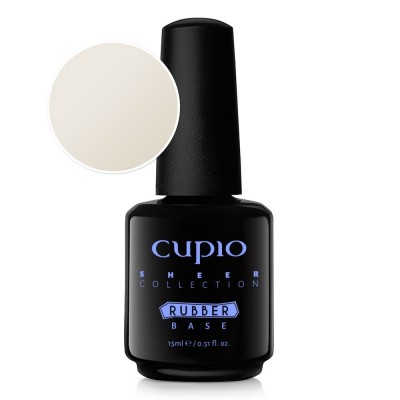 Rubber Base Sheer Collection - White Lace 15ml -CUPIO