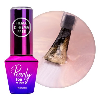 Top Coat Pearly Molly Lac fara HEMA- SepiGold 10gr