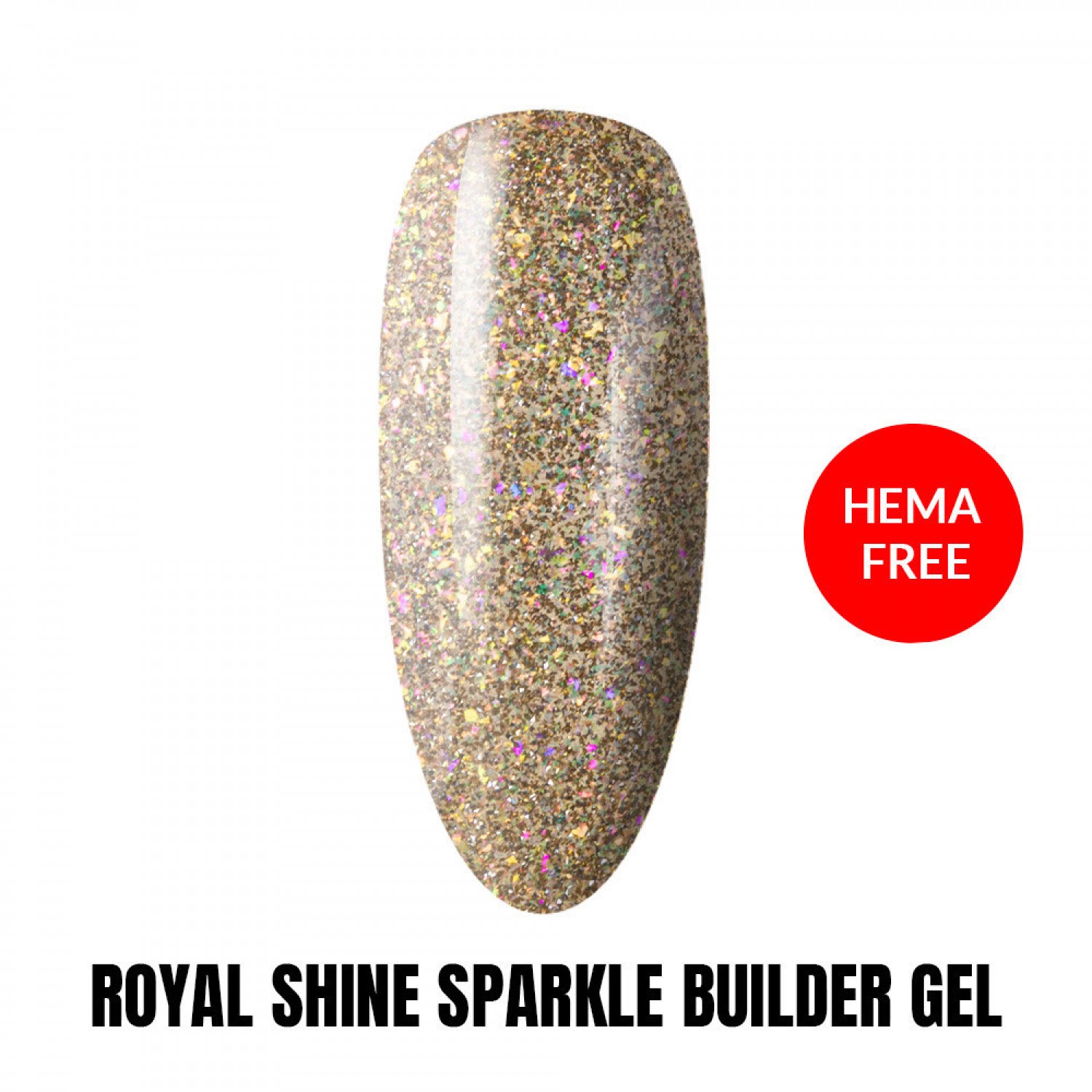 Builder Gel MollyLac Hema Free Shine on you Royal  Shine-15g Gel Constructie / Cover