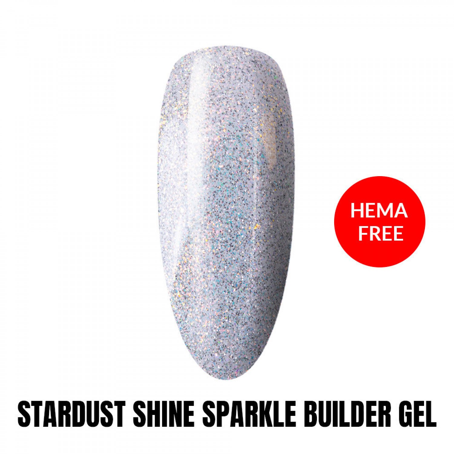 Builder Gel MollyLac Hema Free Shine on you Stardust  Shine-15g Gel Constructie / Cover