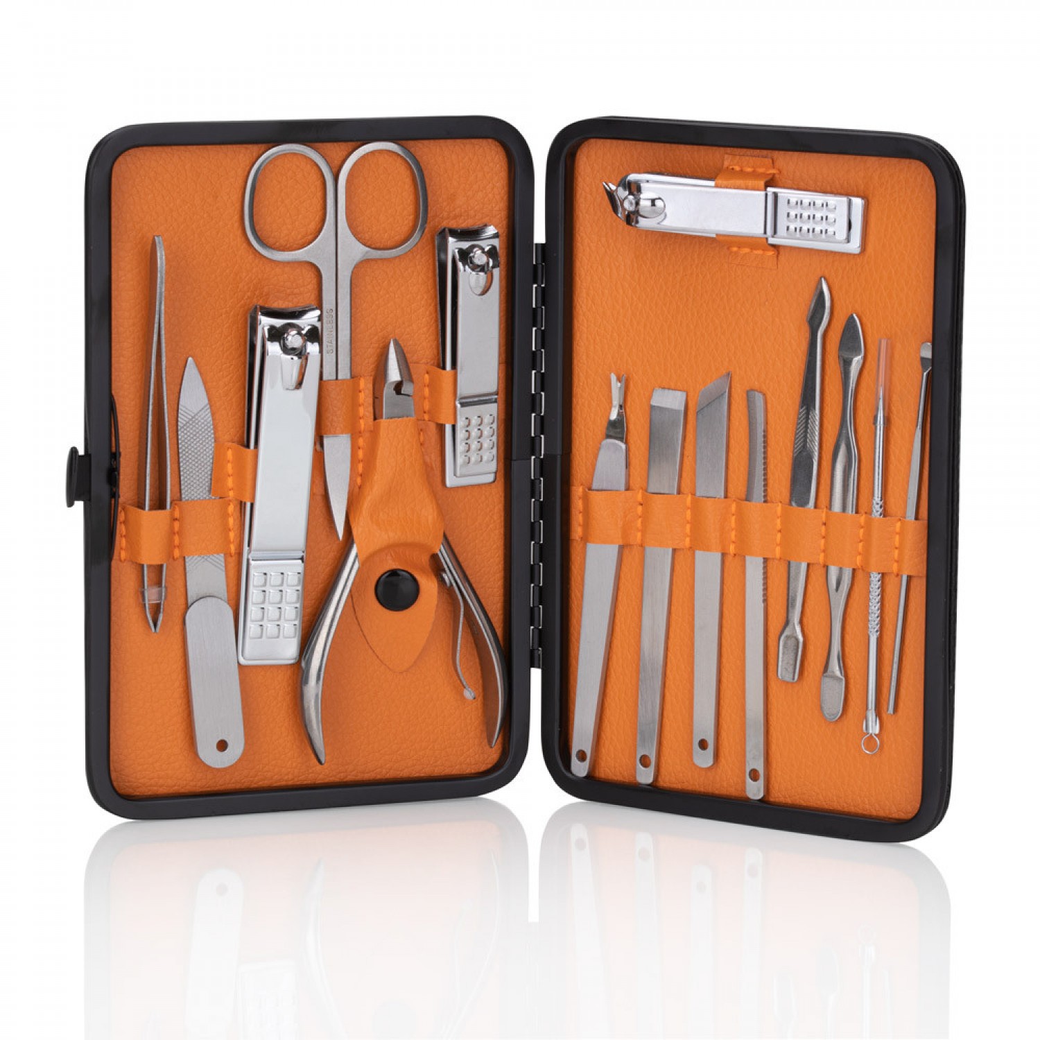 Set de 15 accesorii cosmetice pentru manichiura, pedichiura si tratamente faciale Instrumente Manichiura